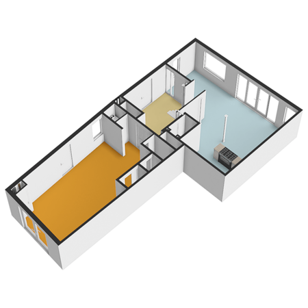 Floorplan - 's-Herenstraat 66, 3155 SL Maasland